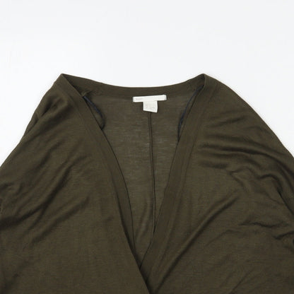 Womens UK Size S H&M Green Cardigan Jumper