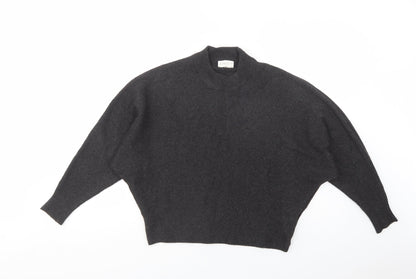 Womens UK Size 10 Apricot Grey Pullover Jumper
