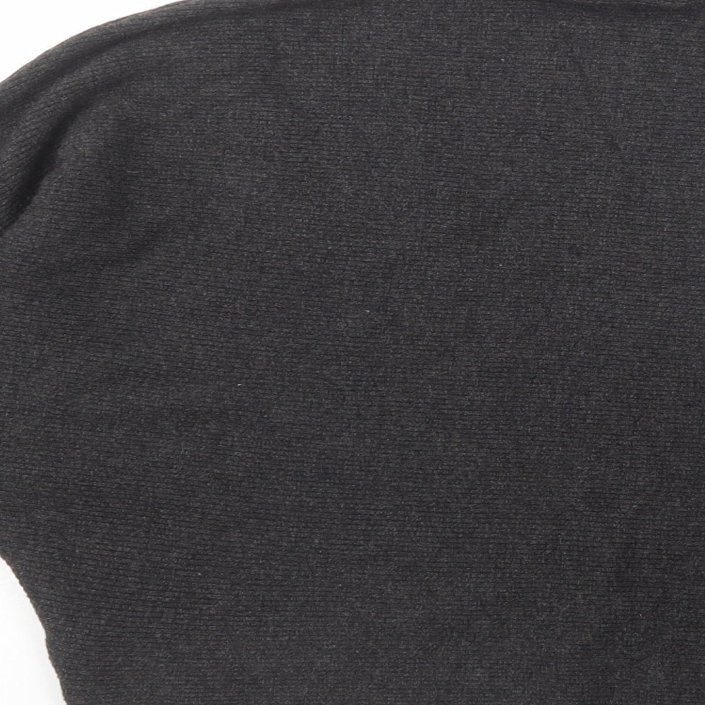 Womens UK Size 10 Apricot Grey Pullover Jumper