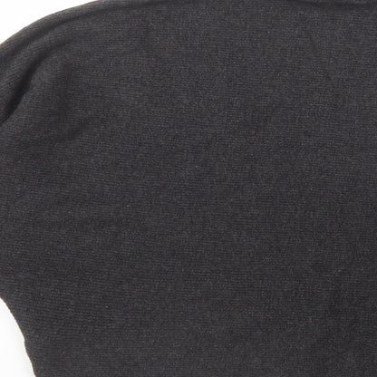 Womens UK Size 10 Apricot Grey Pullover Jumper
