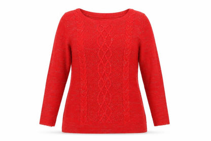 Womens UK Size 16 Papaya Red Pullover Jumper