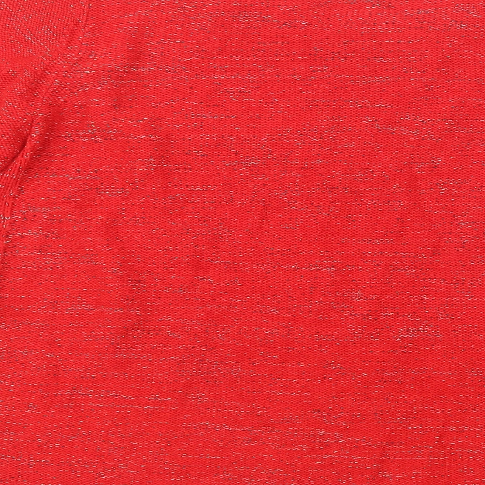 Womens UK Size 16 Papaya Red Pullover Jumper