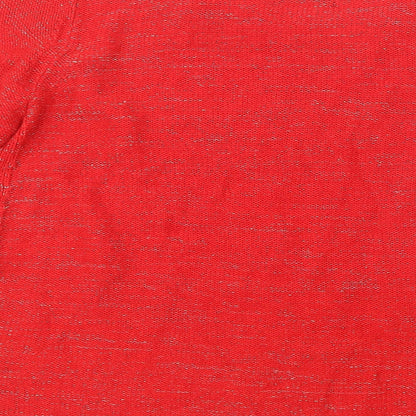 Womens UK Size 16 Papaya Red Pullover Jumper