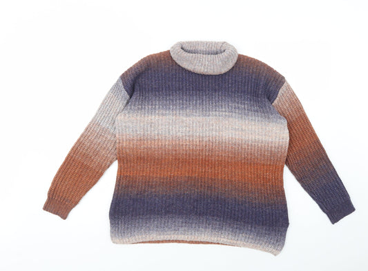 Womens UK Size S Pep & Co Multicoloured Pullover Jumper