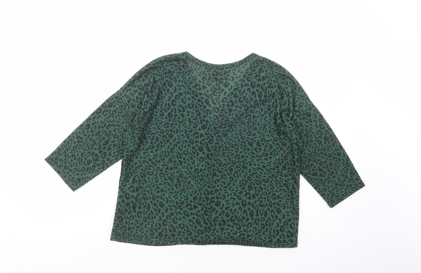 Womens UK Size S New Look Green Basic Button-Up