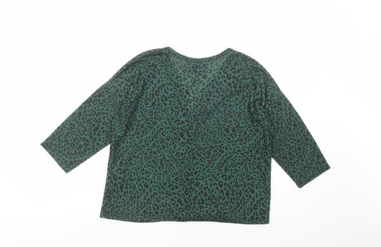 Womens UK Size S New Look Green Basic Button-Up