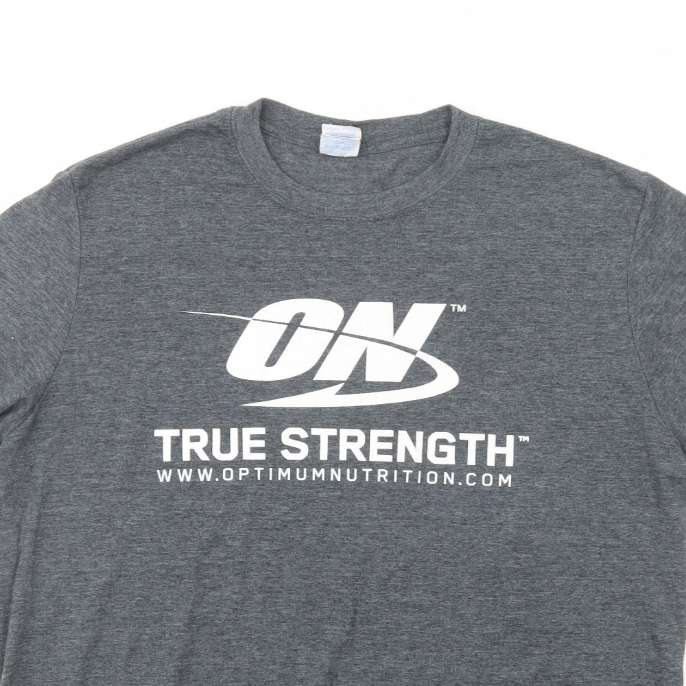 Mens UK Size L Gildan Grey  T-Shirt