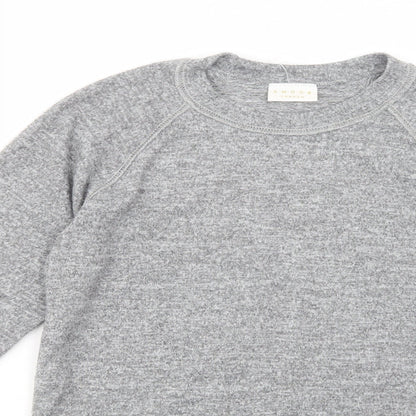 Amour London Mens Grey Crew Neck  Polyester Pullover Jumper Size S