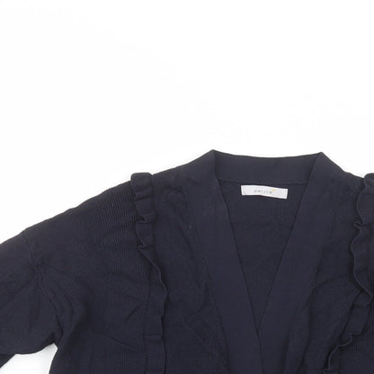 Womens UK Size 12 Per Una Blue Cardigan Jumper