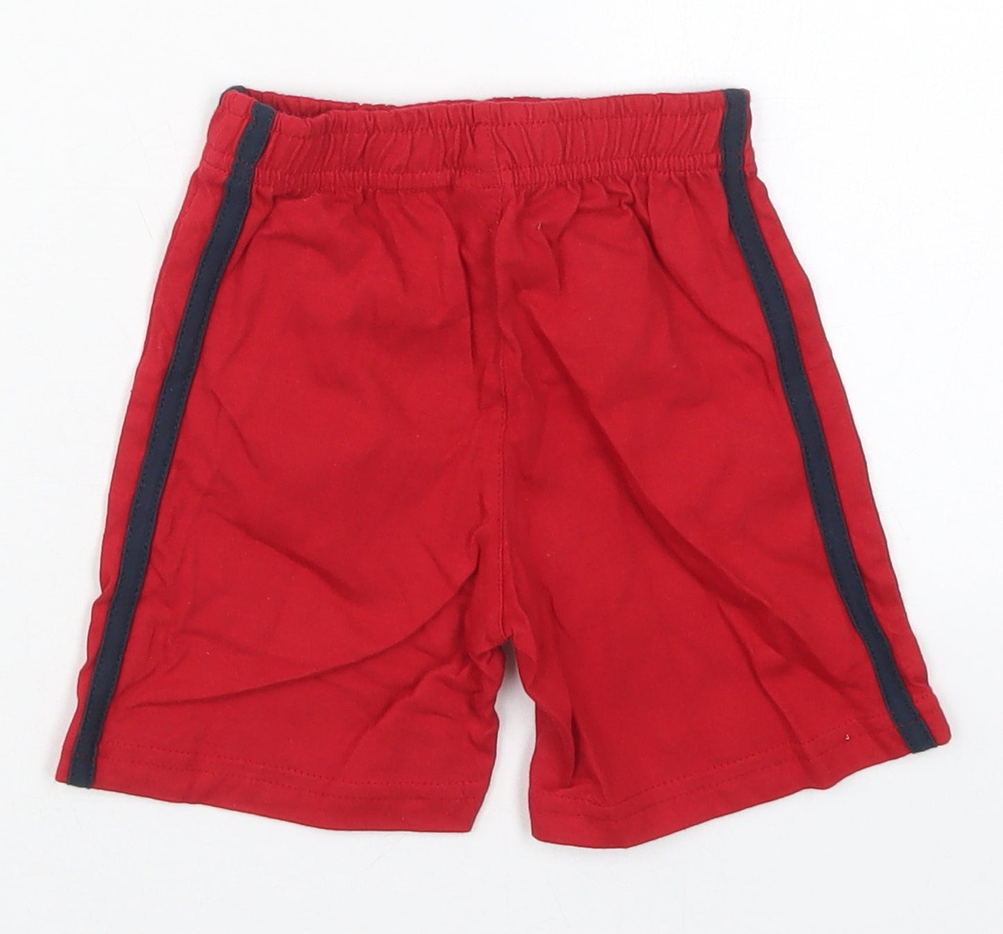 TU Boys Red  Cotton Sweatpants Trousers Size 9-12 Months  Drawstring - Sweat Shorts