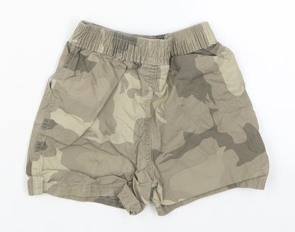 Cherokee Boys Green Camouflage Cotton Cargo Trousers Size 9-12 Months  Drawstring - Shors