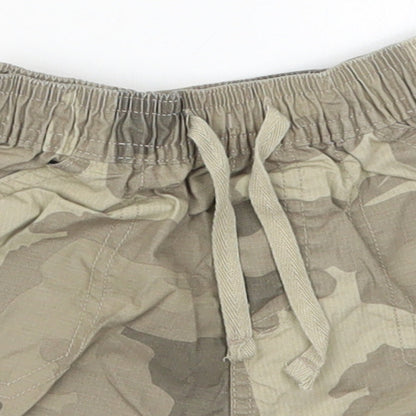 Cherokee Boys Green Camouflage Cotton Cargo Trousers Size 9-12 Months  Drawstring - Shors
