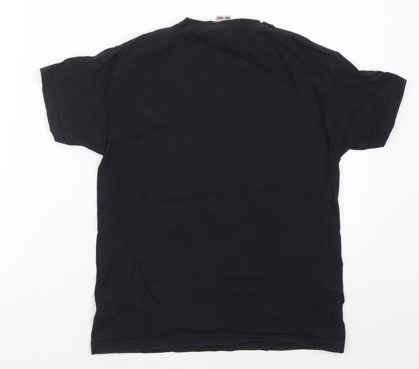 Fruit of the Loom Boys Black  Cotton Basic T-Shirt Size 9-10 Years Crew Neck Pullover - Cobra Kai