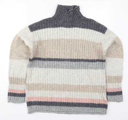 Womens UK Size M Marks and Spencer Beige Pullover Jumper