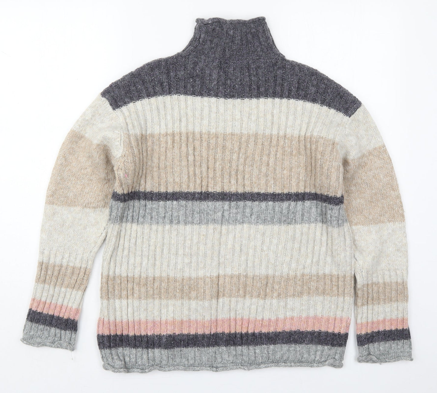 Womens UK Size M Marks and Spencer Beige Pullover Jumper