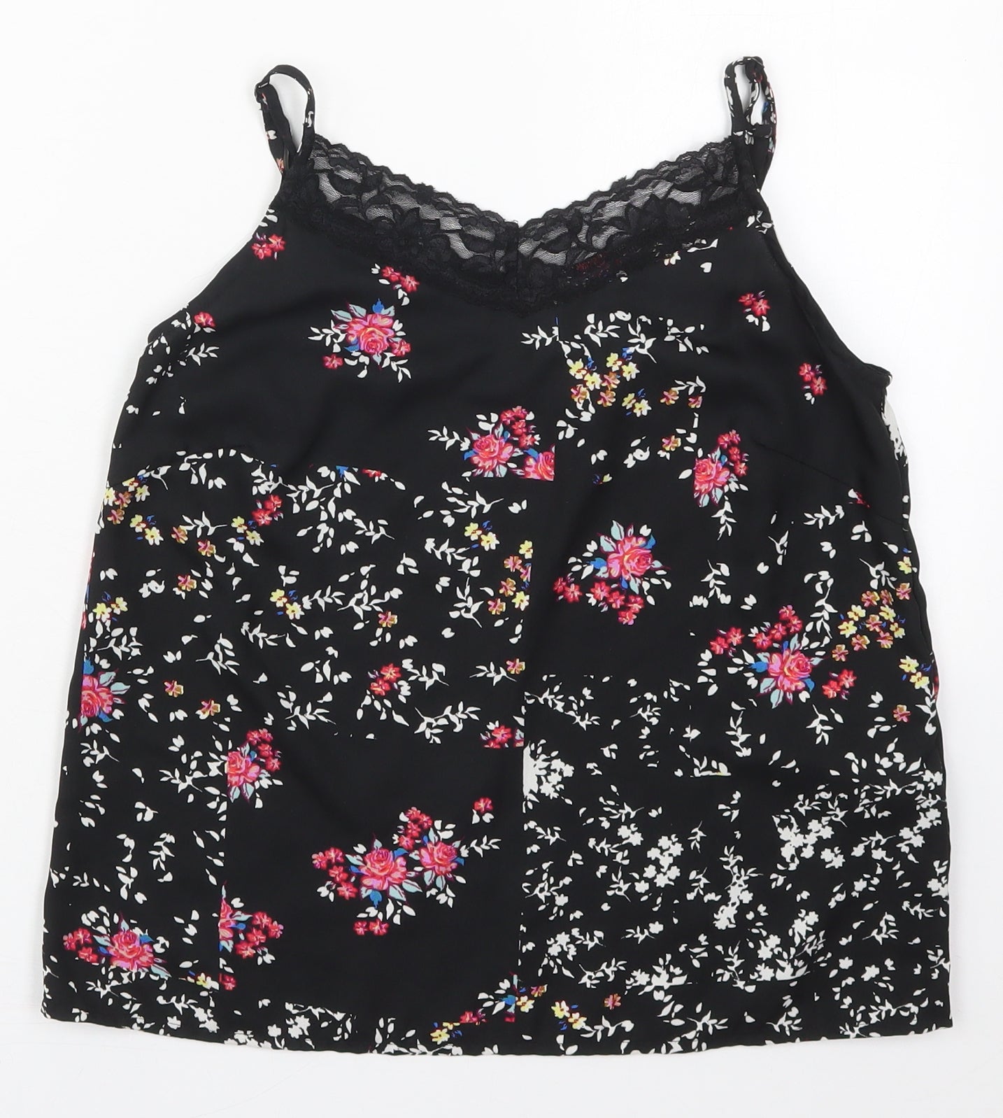 Womens UK Size 6 Only Black Basic Tank