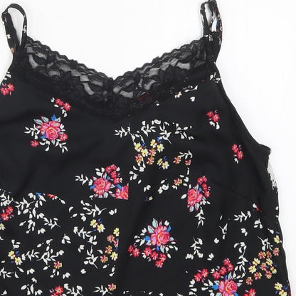 Womens UK Size 6 Only Black Basic Tank