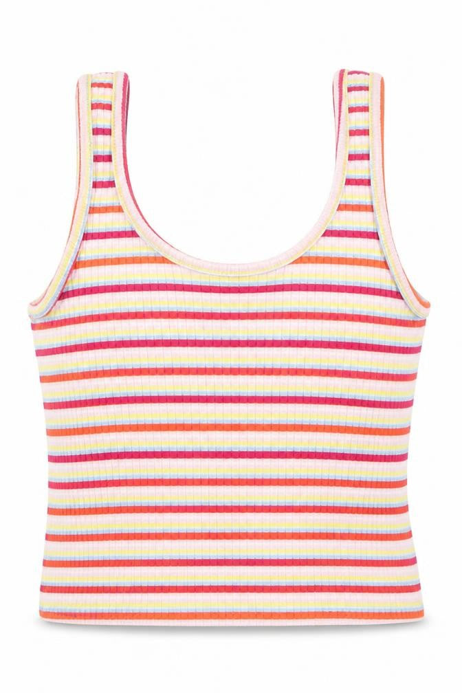 Womens UK Size 8 Primark Pink Cropped Tank