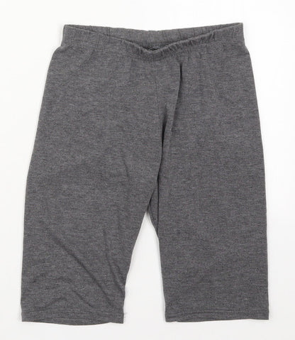 I SAW IT FIRST Womens Grey  Viscose Biker Shorts Size 8 L9 in Regular