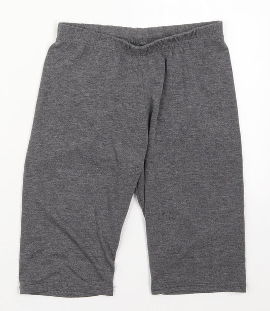 I SAW IT FIRST Womens Grey  Viscose Biker Shorts Size 8 L9 in Regular