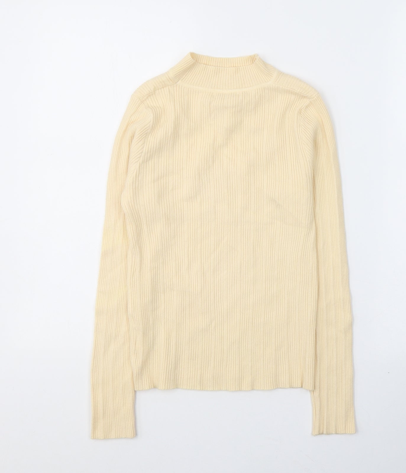Womens UK Size M Cherry Koko Beige Jersey Blouse