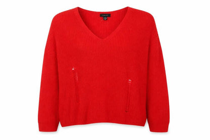 Womens UK Size 10 Atmosphere Red Pullover Jumper