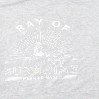 Lefties Womens Grey  Cotton Pullover Sweatshirt Size S  Pullover - Ray of sunshine