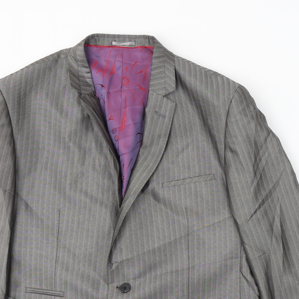 Mens UK Size 44 Milan Collection Regular Grey Suit Jacket