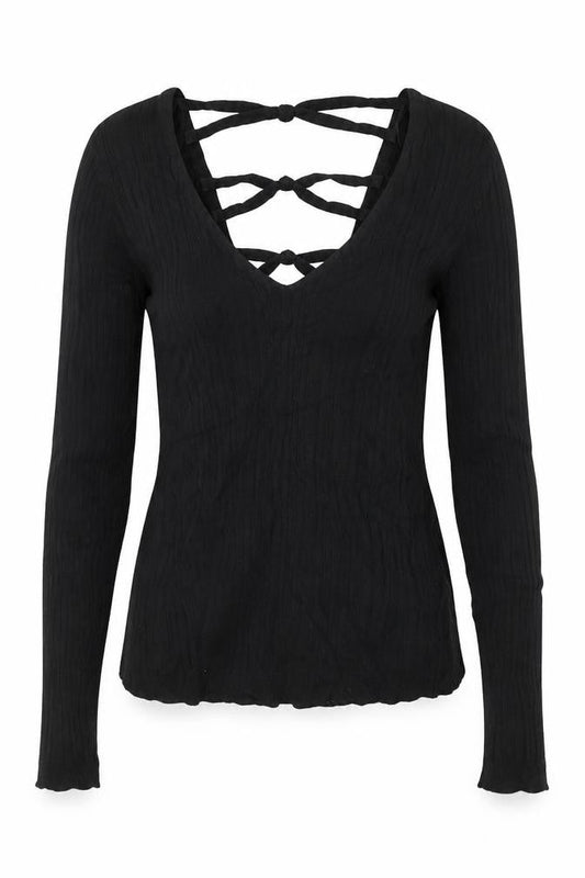 Womens UK Size 6 Miss Selfridge Black Basic Blouse
