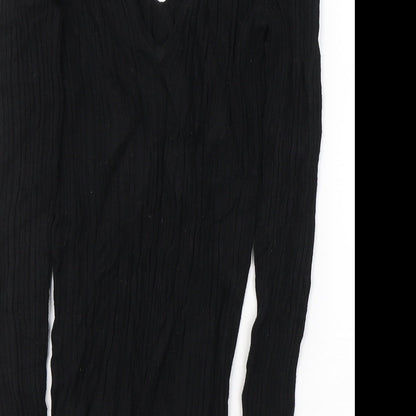 Womens UK Size 6 Miss Selfridge Black Basic Blouse