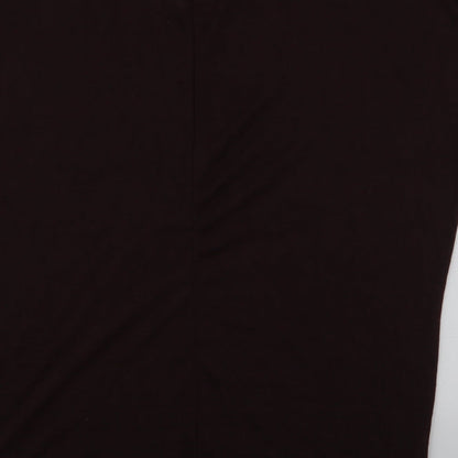 Womens UK Size M Pep & Co Brown Jersey Blouse