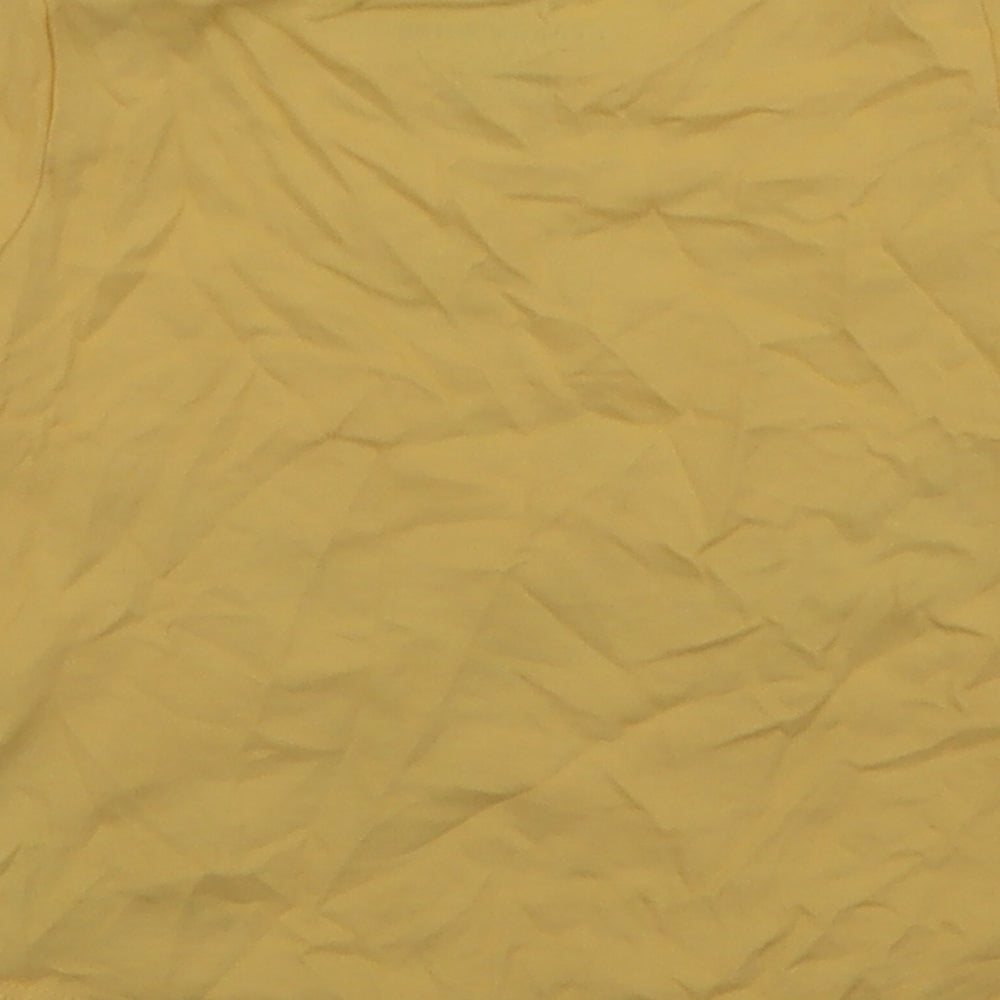 F&F Boys Yellow  Cotton Jersey T-Shirt Size 9-12 Months Round Neck Snap - I love my mummy