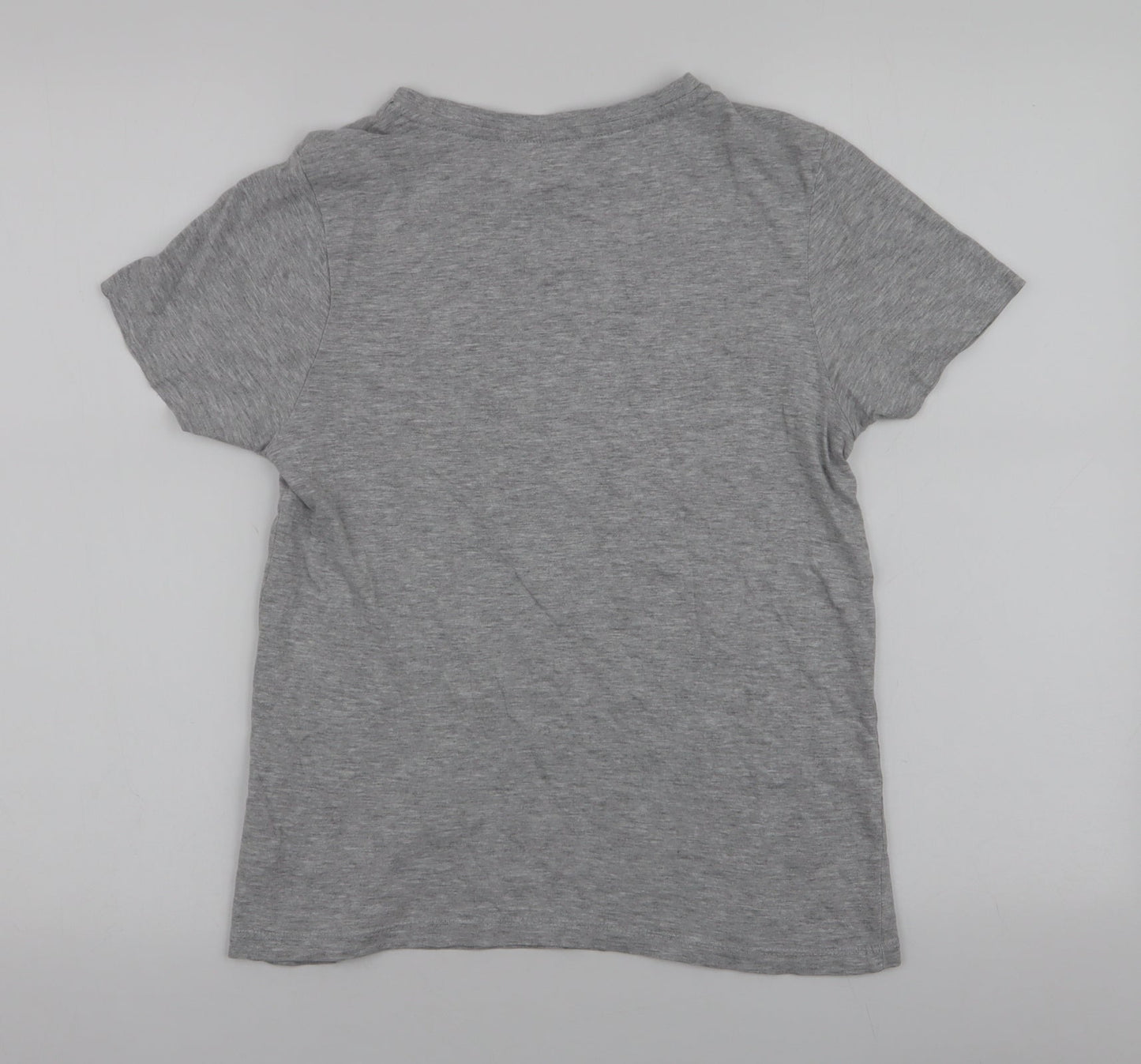Yo Boys Grey  Cotton Jersey T-Shirt Size 12 Years Round Neck Pullover
