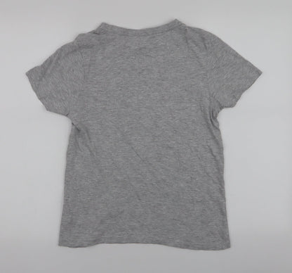 Yo Boys Grey  Cotton Jersey T-Shirt Size 12 Years Round Neck Pullover