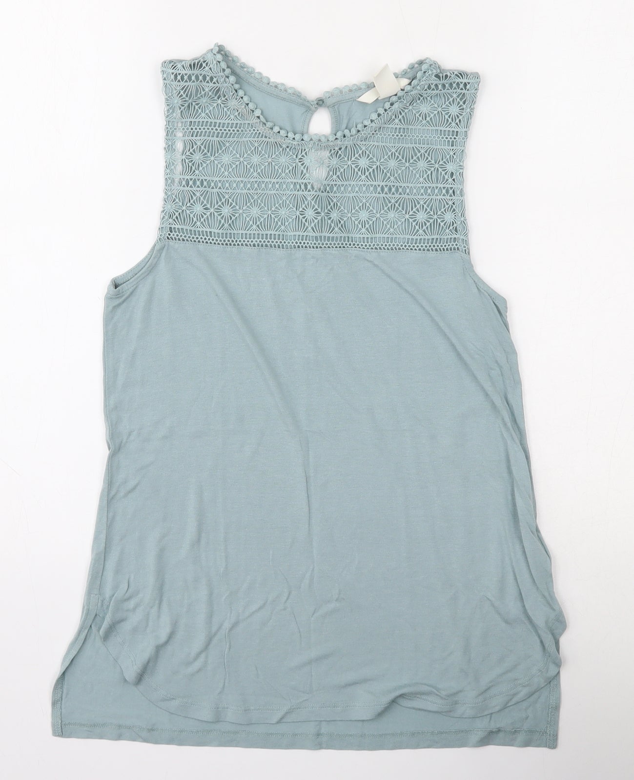 Womens UK Size XS H&M Blue Jersey Blouse