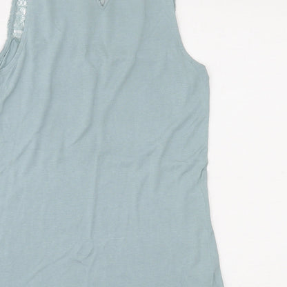 Womens UK Size XS H&M Blue Jersey Blouse