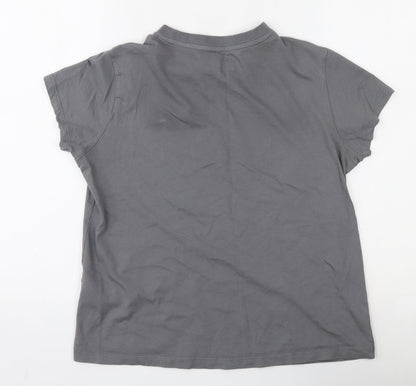 Primark Womens Grey  100% Cotton Jersey T-Shirt Size S Round Neck - Believe in yourself