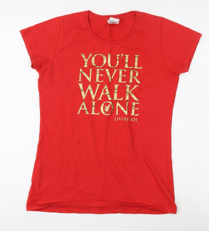 Mens UK Size S Fruit of the Loom Red  T-Shirt