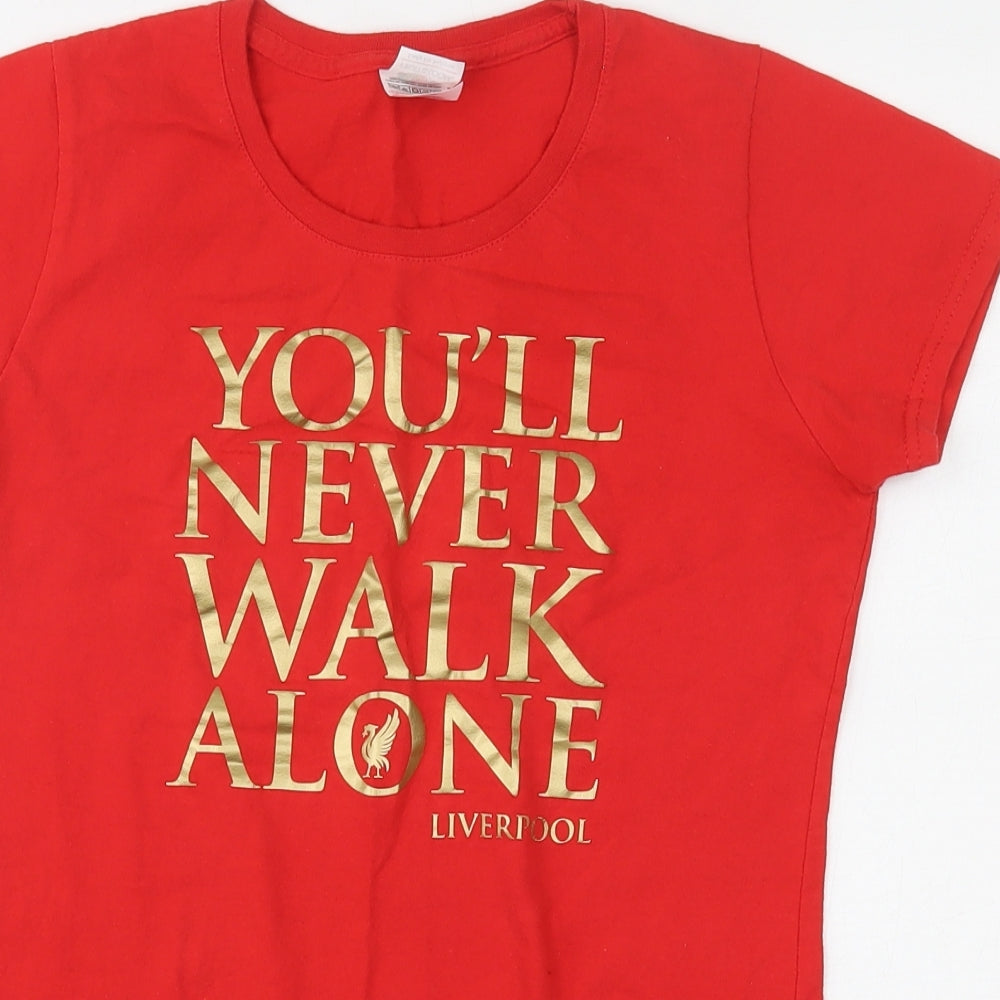 Mens UK Size S Fruit of the Loom Red  T-Shirt