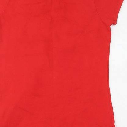 Mens UK Size S Fruit of the Loom Red  T-Shirt