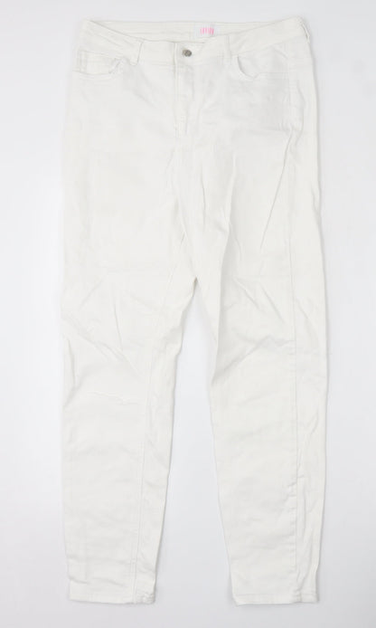 Womens UK Size 14 Savida Slim Fit Skinny White Jeans