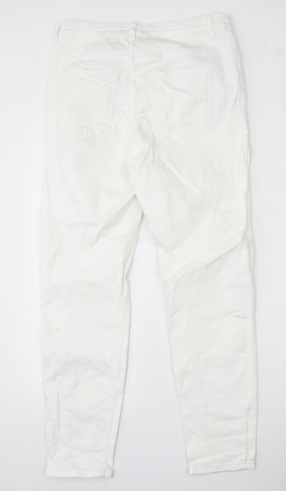Womens UK Size 14 Savida Slim Fit Skinny White Jeans