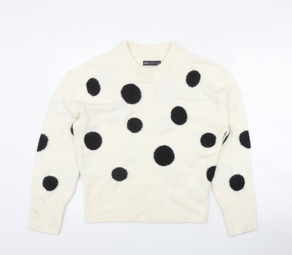 Womens UK Size S Marks and Spencer Ivory Pullover Jumper
