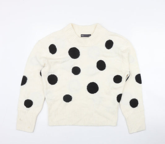 Womens UK Size S Marks and Spencer Ivory Pullover Jumper