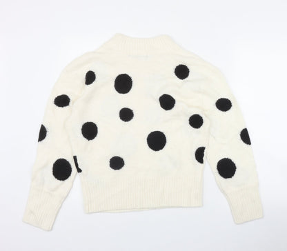 Womens UK Size S Marks and Spencer Ivory Pullover Jumper