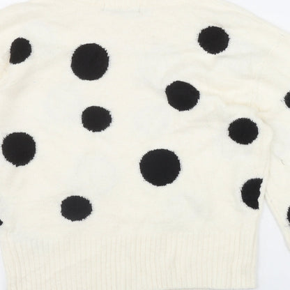 Womens UK Size S Marks and Spencer Ivory Pullover Jumper