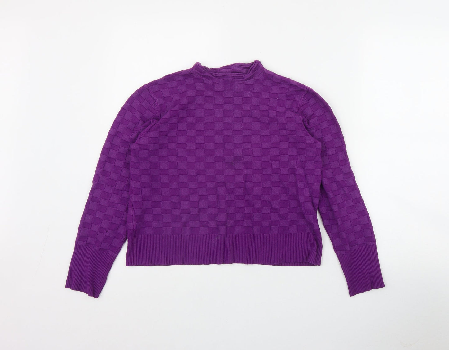 Womens UK Size M Warehouse Purple Pullover Jumper