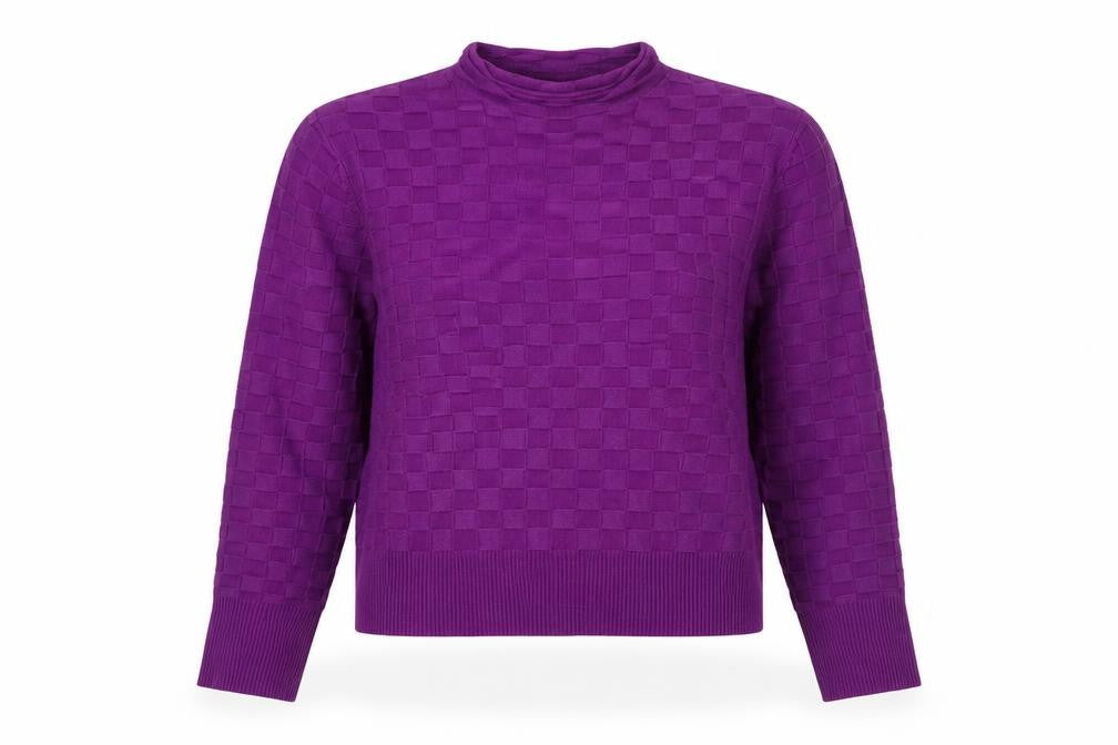 Womens UK Size M Warehouse Purple Pullover Jumper
