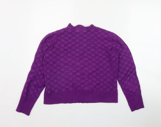 Womens UK Size M Warehouse Purple Pullover Jumper