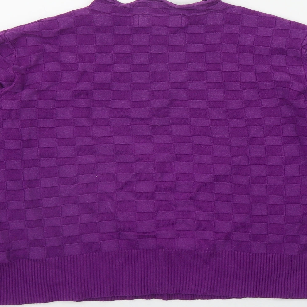 Womens UK Size M Warehouse Purple Pullover Jumper